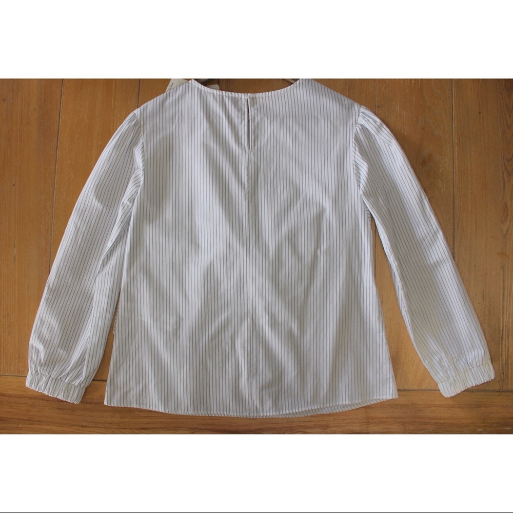Zara Girls Knotted Striped Long Sleeve Top 11-12 - Picture 6 of 8